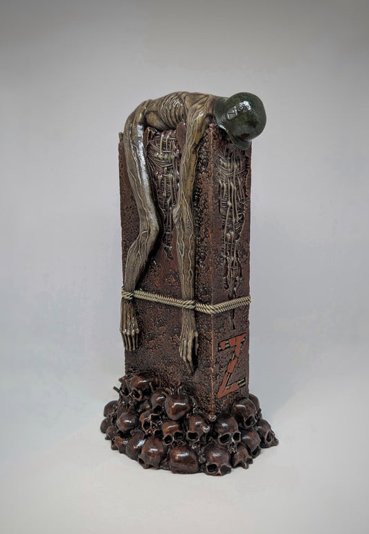 Zdzislaw Beksinski Inspired AD73 -3D Resin Sculpture Height 10.2" (26 cm/260 mm)