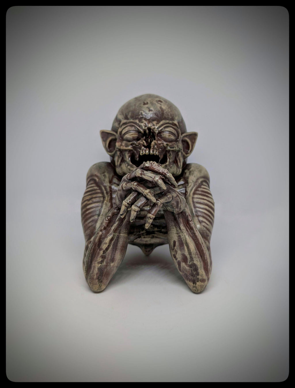 Inspired by H. R. Giger Demon 3D Resin Sculpture Height 8.27 in (21 cm/210 mm)