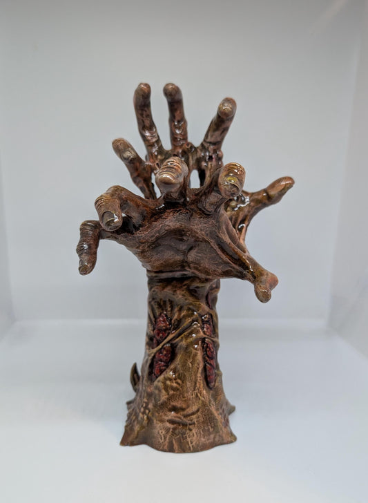 Zombie Split Hand 3D Printed Resin Sculpture / hand painted -Height 10,2 Inches (26 cm  / 260 mm)