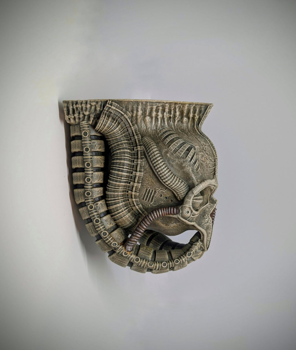 H.R. Giger inspired shelf height 7.9in (20cm/200mm) design by Carlito Brigant