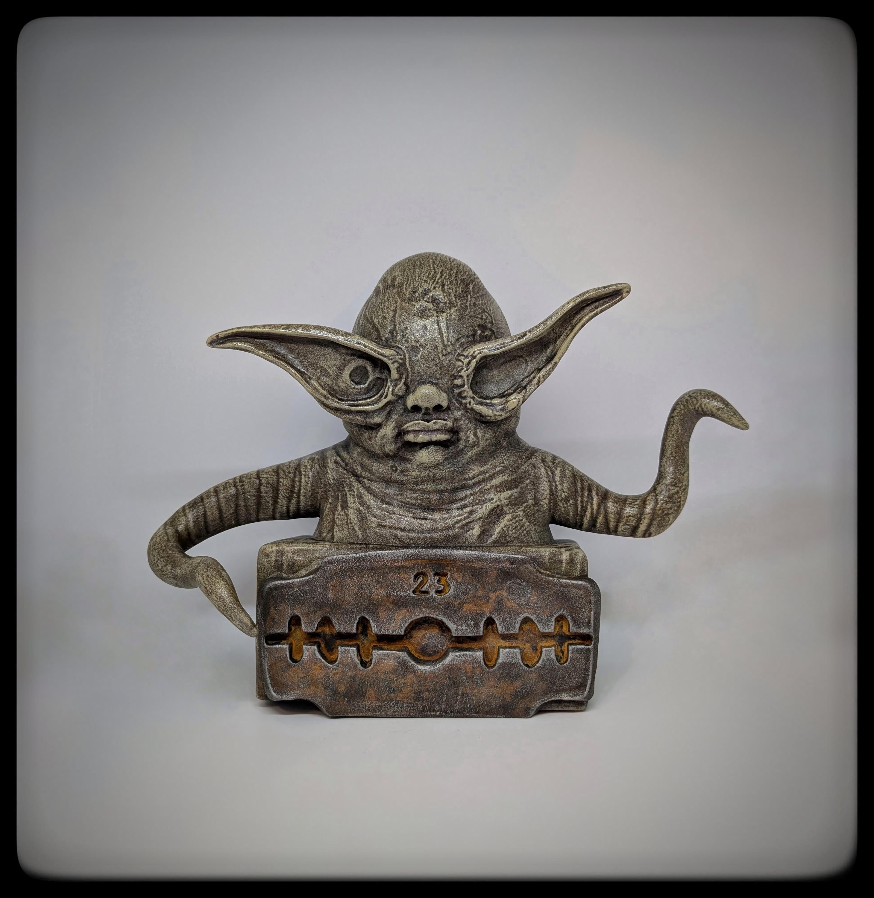 Inspired by H.R. Giger – Illuminatus I (1978), 8.7" (22 cm / 220 mm) 3D Resin Sculpture