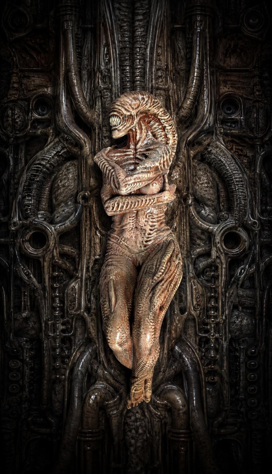 Ripley Anomaly Alien Resurrection Wall Sculpture 3D Resin 15.7" (40 cm/400mm)