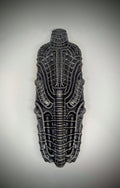 Alien Sarcophagus Wall Sculpture - Length 14.17 in (36 cm/360mm) / 3D Resin Art