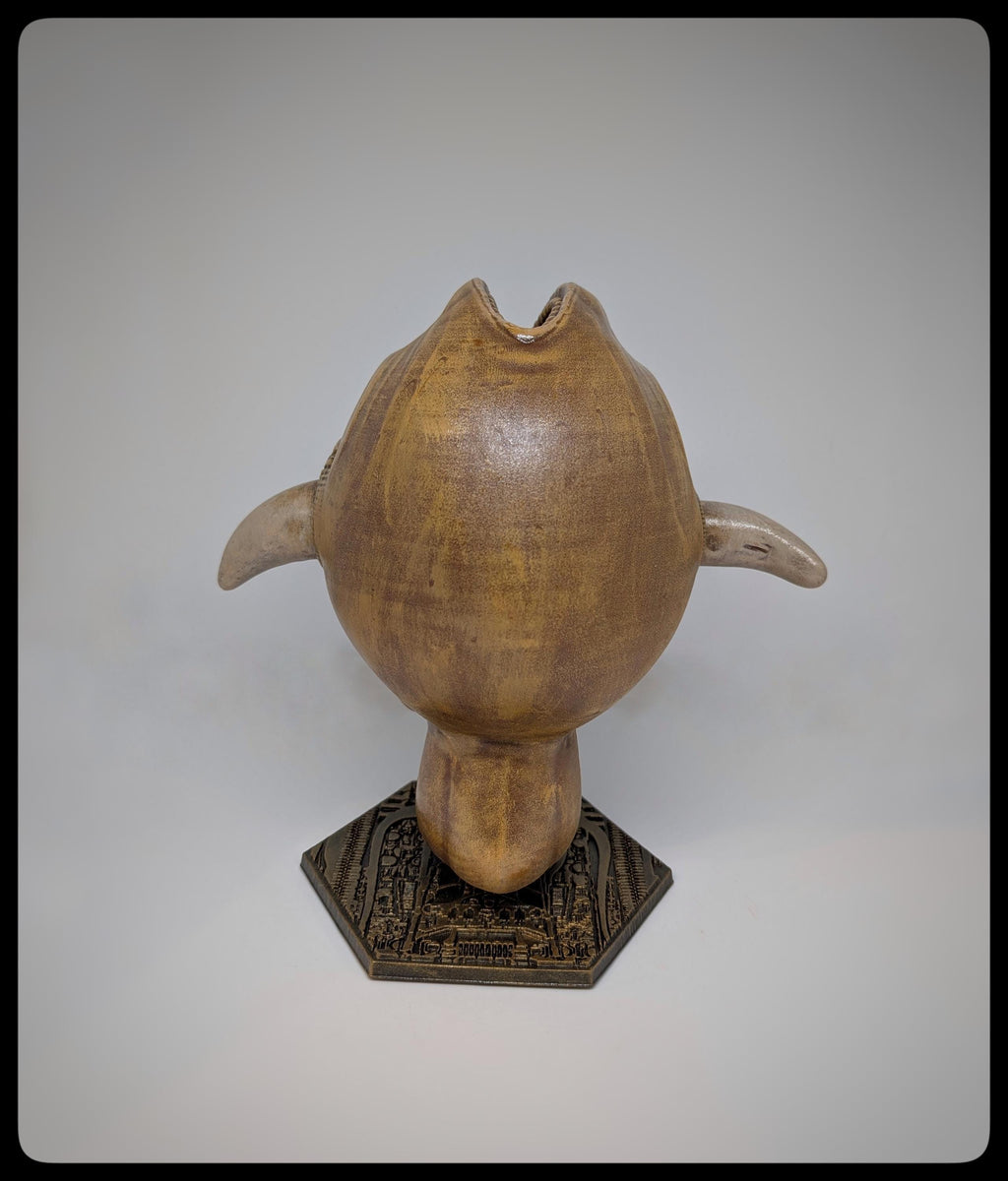 Inspired by H.R. Giger  Fish Head “The Tourist” 9in (23cm/230 mm) 3D Resin Sculpture