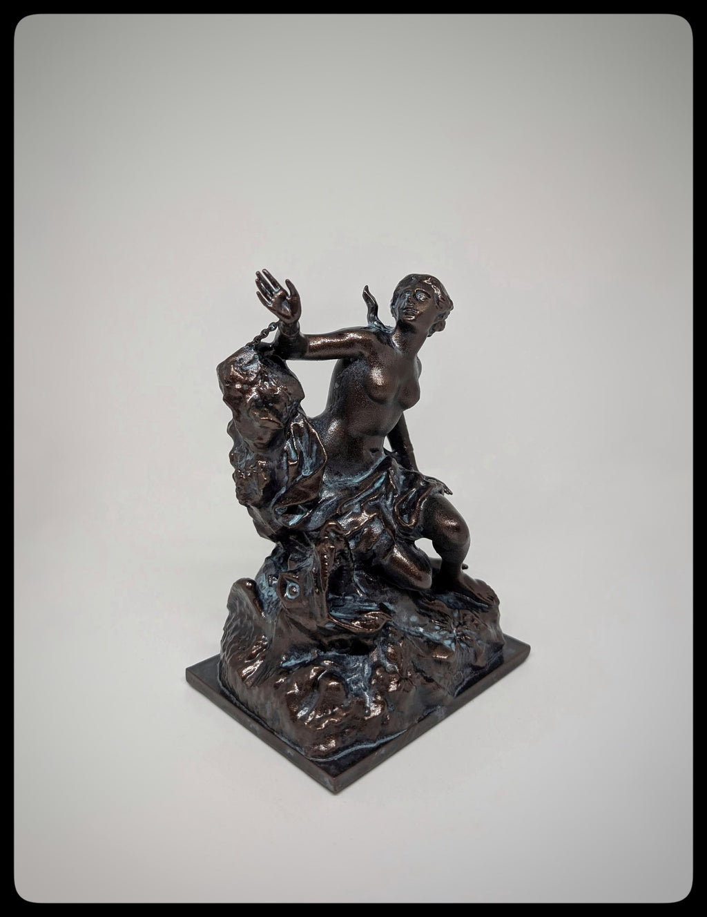 Andromeda and the Sea Monster 3D Resin Sculpture Height 6.1" (15.5 cm/155 mm)