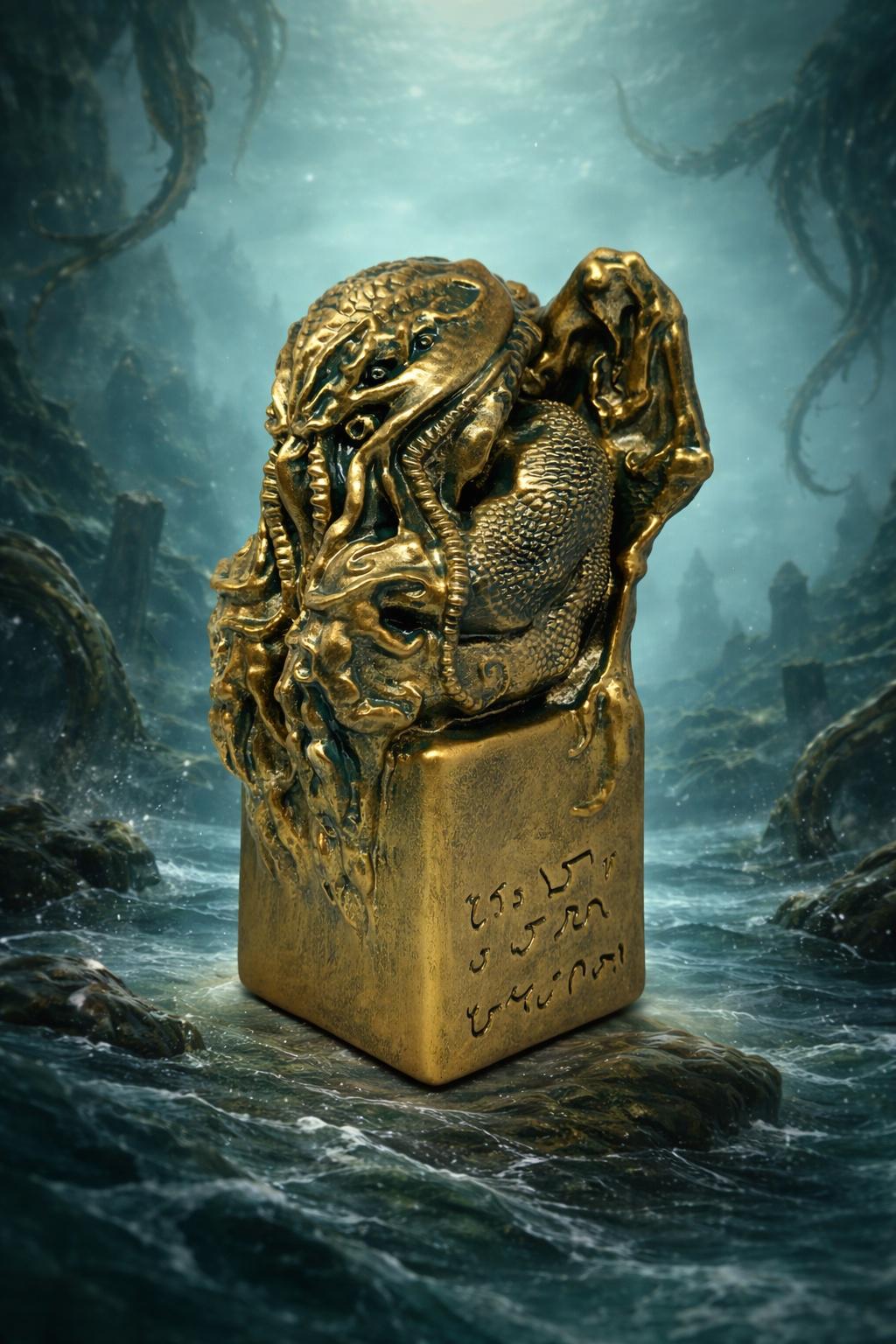 Inspired by H.P. Lovecraft Cthulhu 3D Resin Statue 10.6" (27 cm/270 mm)