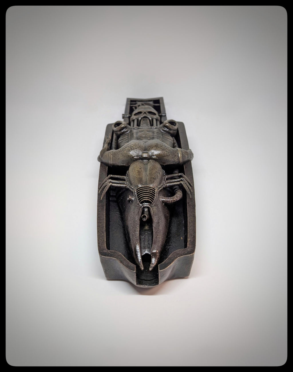H.R. Giger Inspired Wall Sculpture Li II Height 13.6in (34.5cm) 3D Resin