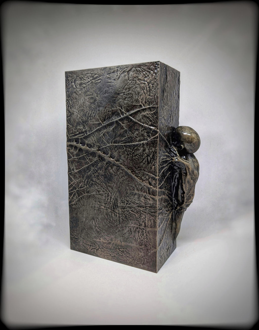 Inspired by Zdzislaw Beksinski 3D Resin Sculpture, Height 10.43 in (26.5 cm/265mm)