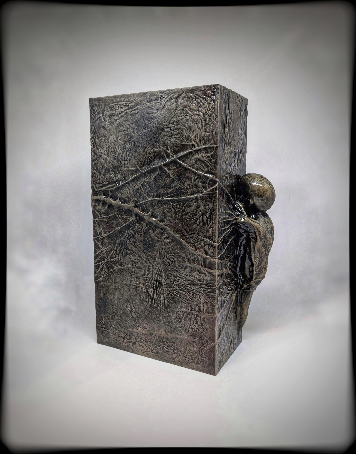Inspired by Zdzislaw Beksinski 3D Resin Sculpture, Height 10.43 in (26.5 cm/265mm)