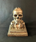 Mad Max Inspired Biomechanical Skull Sculpture 3D Resin – 7.3 Inches Tall (18.5 cm)