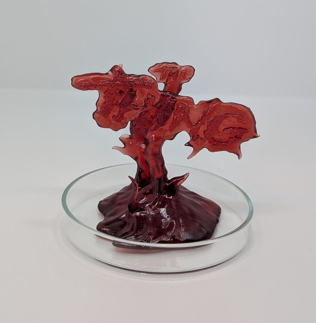 The Thing Blood Test | 3D Printed Resin | Glass Petri Dish | 3.5 in Tall