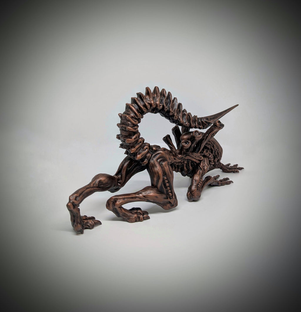 Alien Xenomorph 3D Resin Figure 6.3 in (16 cm/160mm) x 12.6 in (32 cm/320mm)