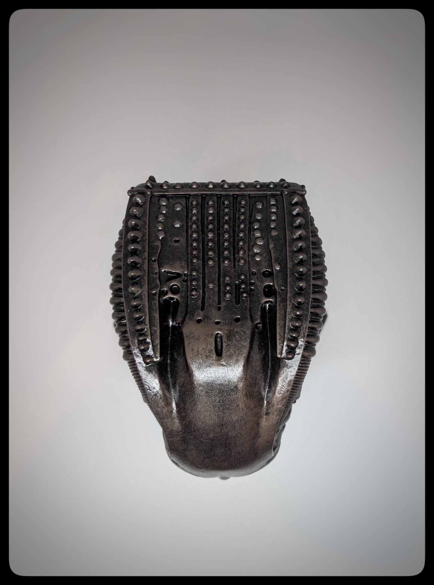 Cyber Head 3D Resin Sculpture 5.9in (15 cm/150 mm) Biomechanical Art