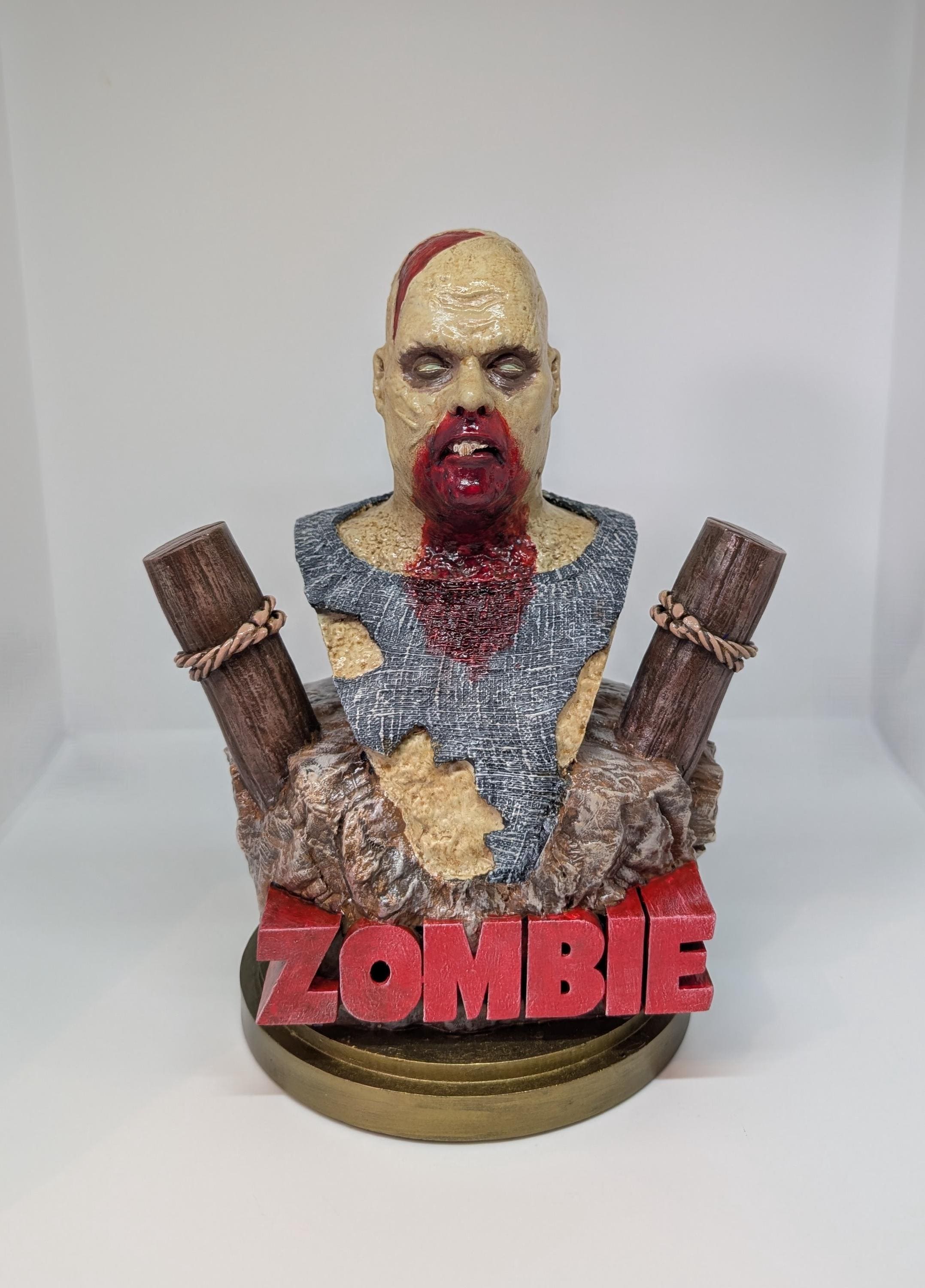 Zombie Boat Figurine Inspired by Lucio Fulci / Resin 3D Print – 9.8 in (25 cm) Tall