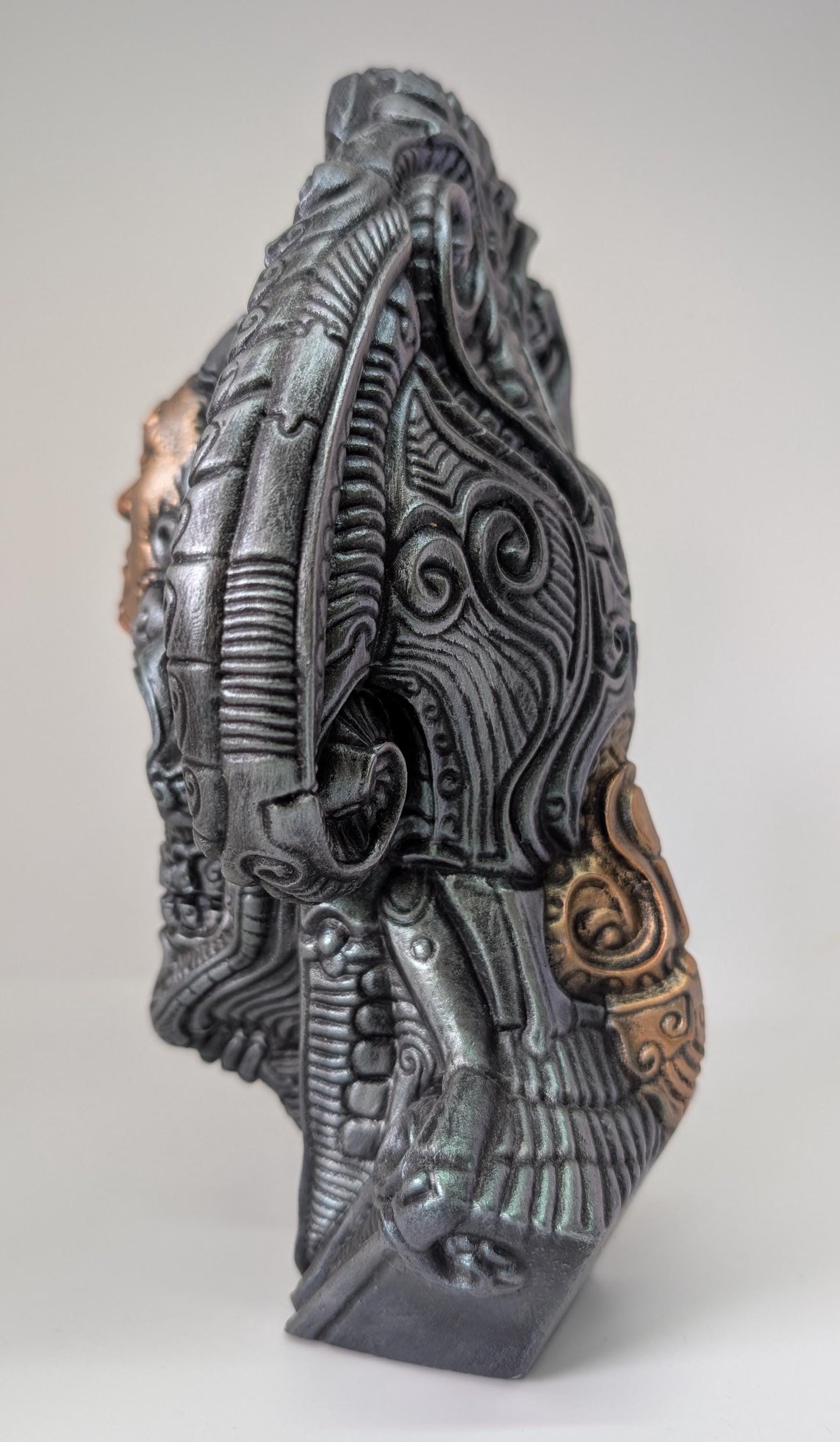 Avatar of a Dead Emperor – design Zane Rogers – 9.4in (24 cm / 240 mm) – Hand-Painted 3D Resin Sculpture