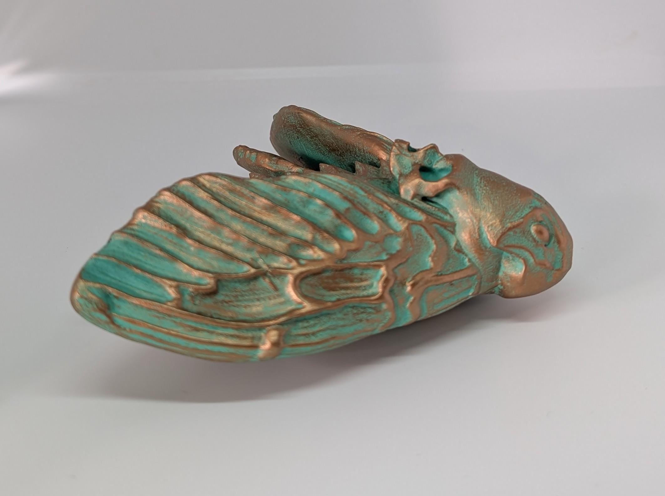 Death's Head Hawkmoths by C.Brigante 3D Print Resin  Wall Art Model ( 5.5"x6.7")