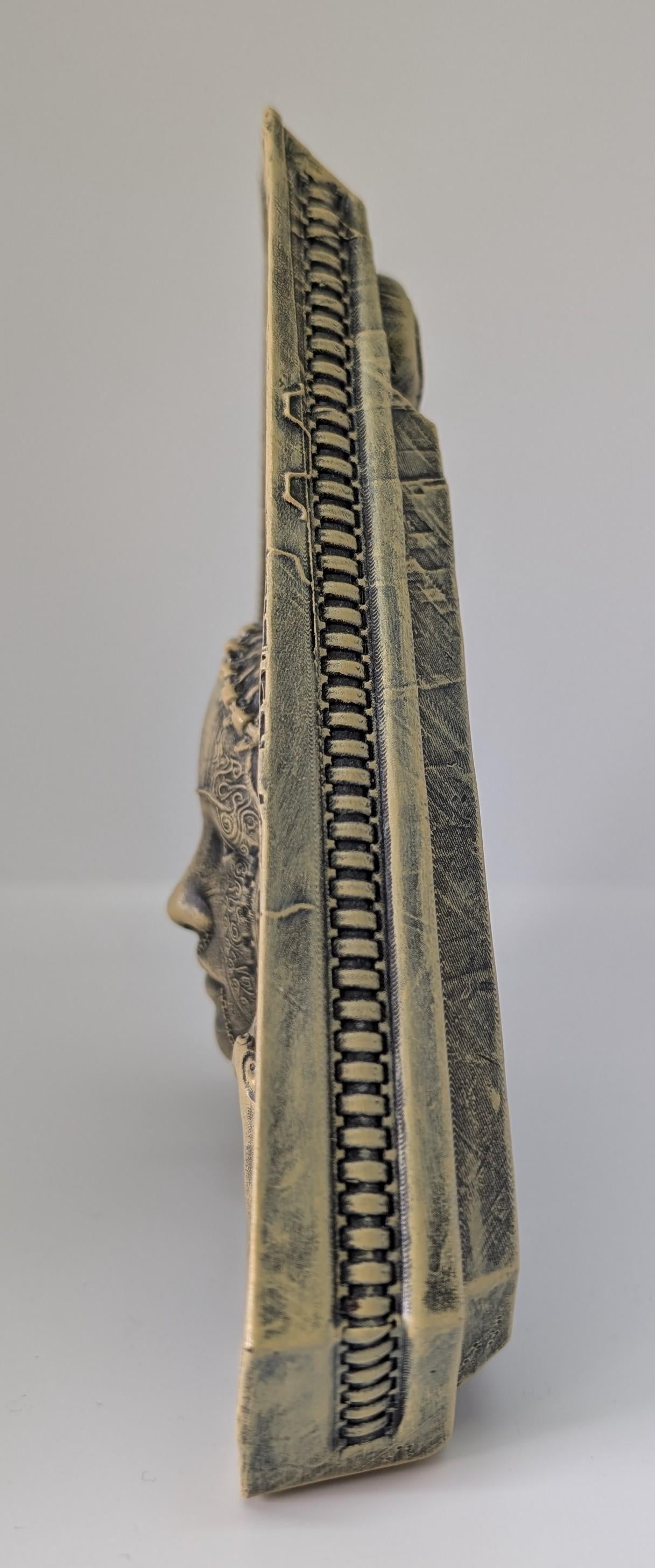 Inspired by H.R. Giger Biomechanical Triangle 6.5" 3D Resin Print Model