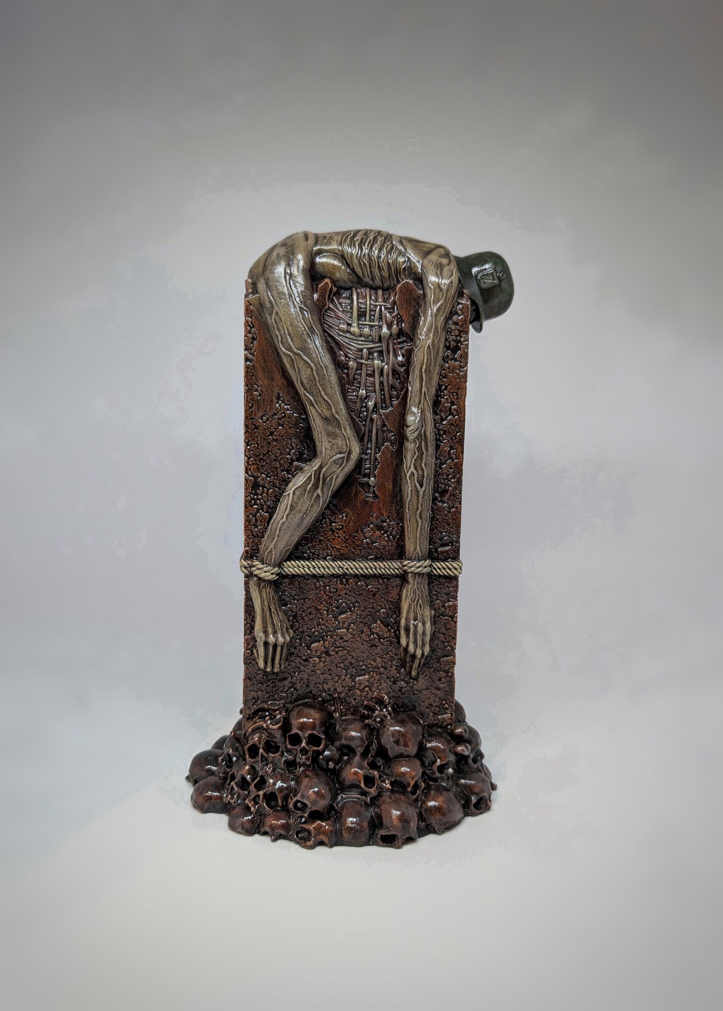 Zdzislaw Beksinski Inspired AD73 -3D Resin Sculpture Height 10.2" (26 cm/260 mm)