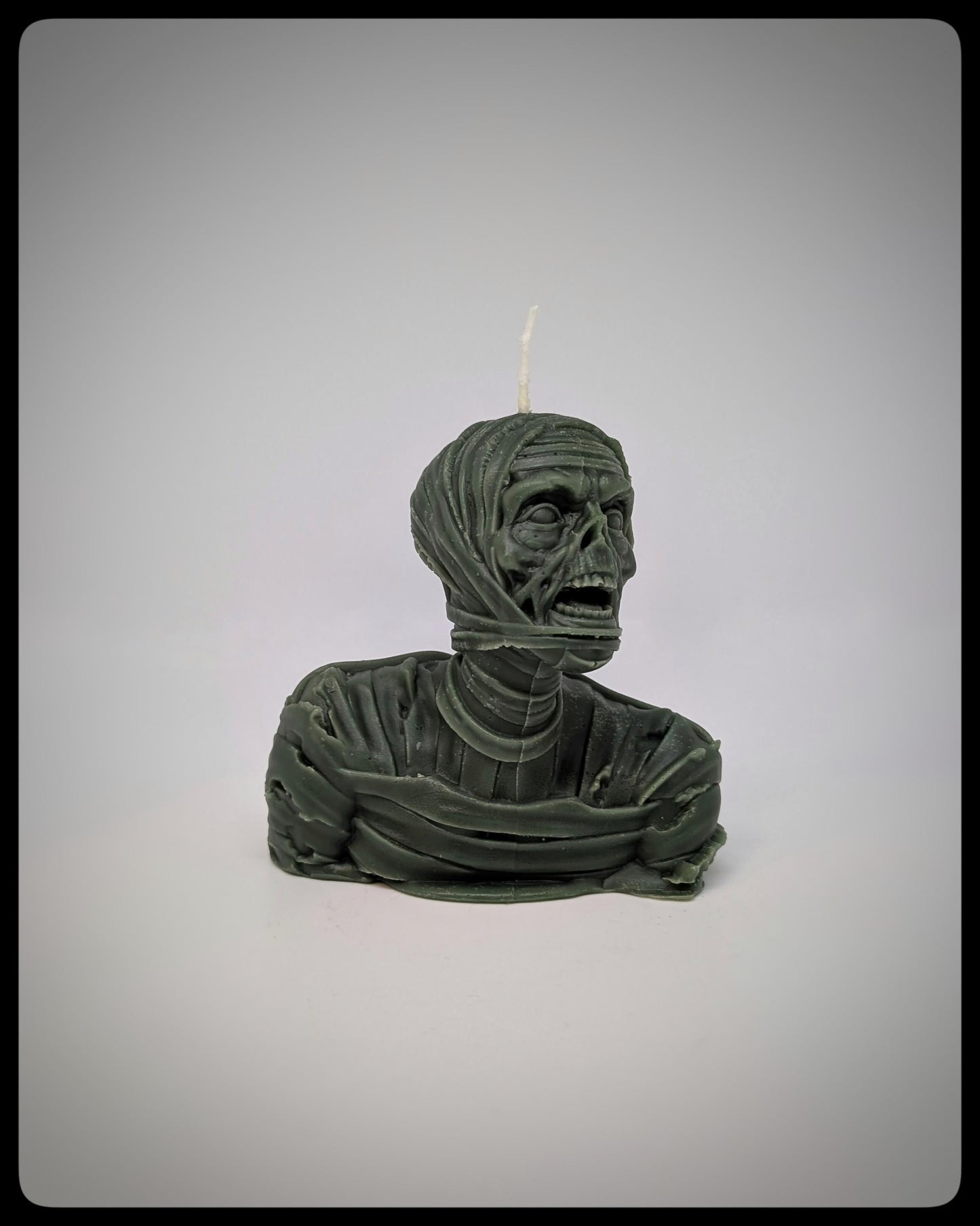 Vegan Mummy Candle -Height 3.74 inches (9.5 cm /95 mm)