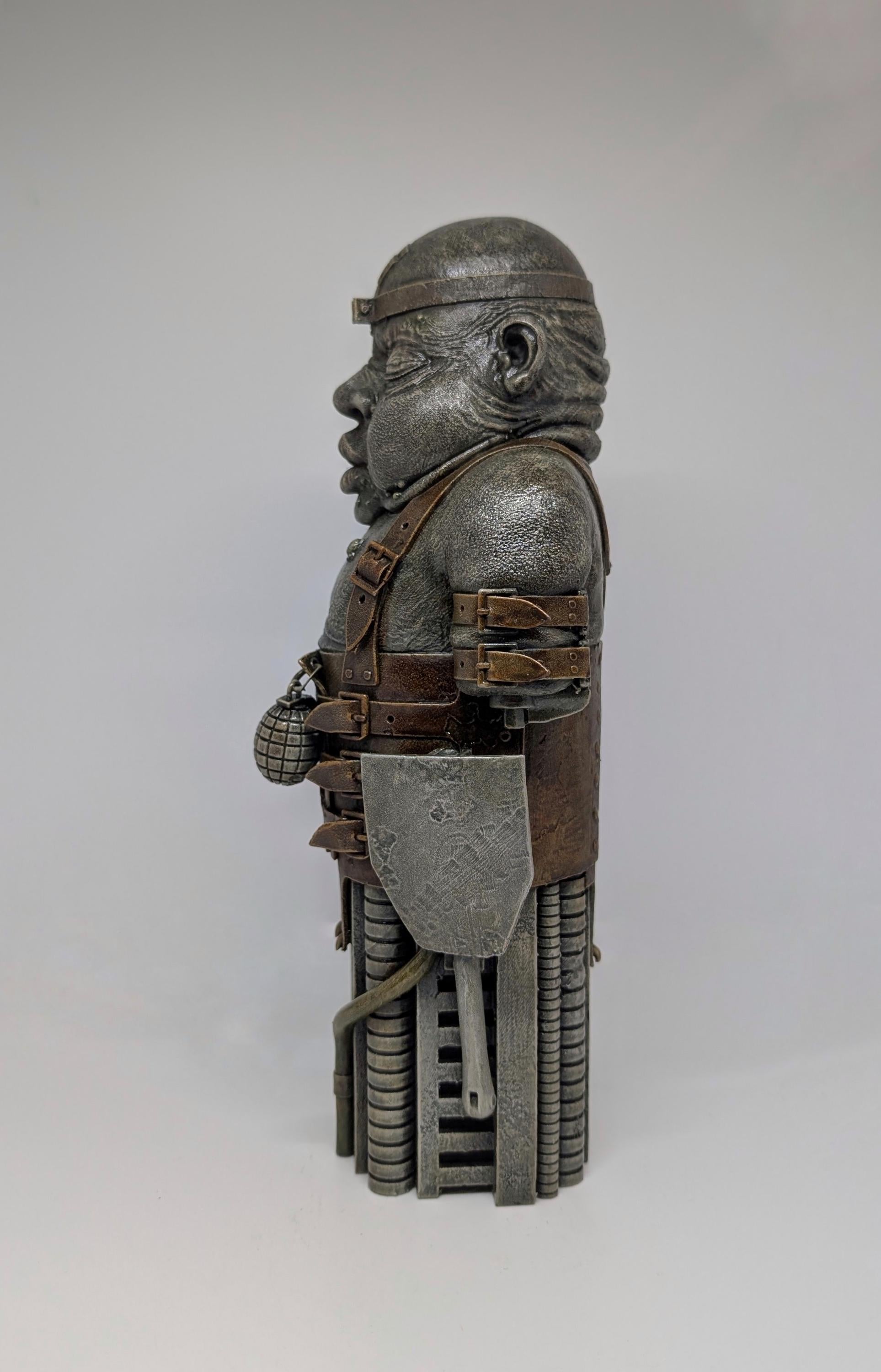 Inspired by HR Giger Biomechanoid I Sculpture Statue 11.2in (28.5cm/285mm) 3D Resin