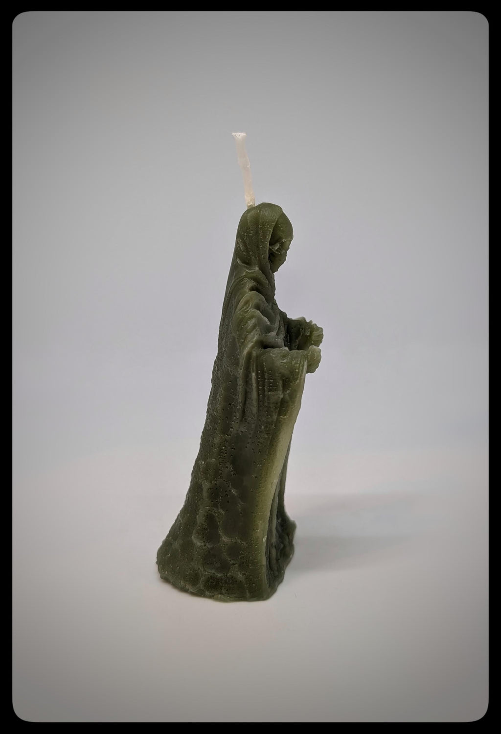 Vegan Candle Monk Ghost Figurine Height 3.74 in (9.5 cm/95 mm)