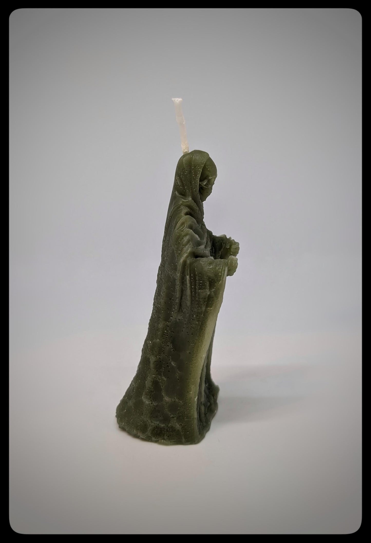 Vegan Candle Monk Ghost Figurine Height 3.74 in (9.5 cm/95 mm)