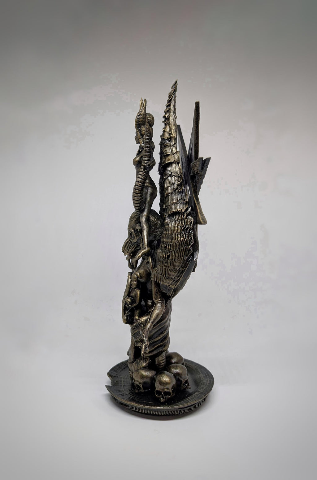 Inspired H.R. Giger Baphomet 3D Resin Sculpture 11.8" (30 cm/300 mm)