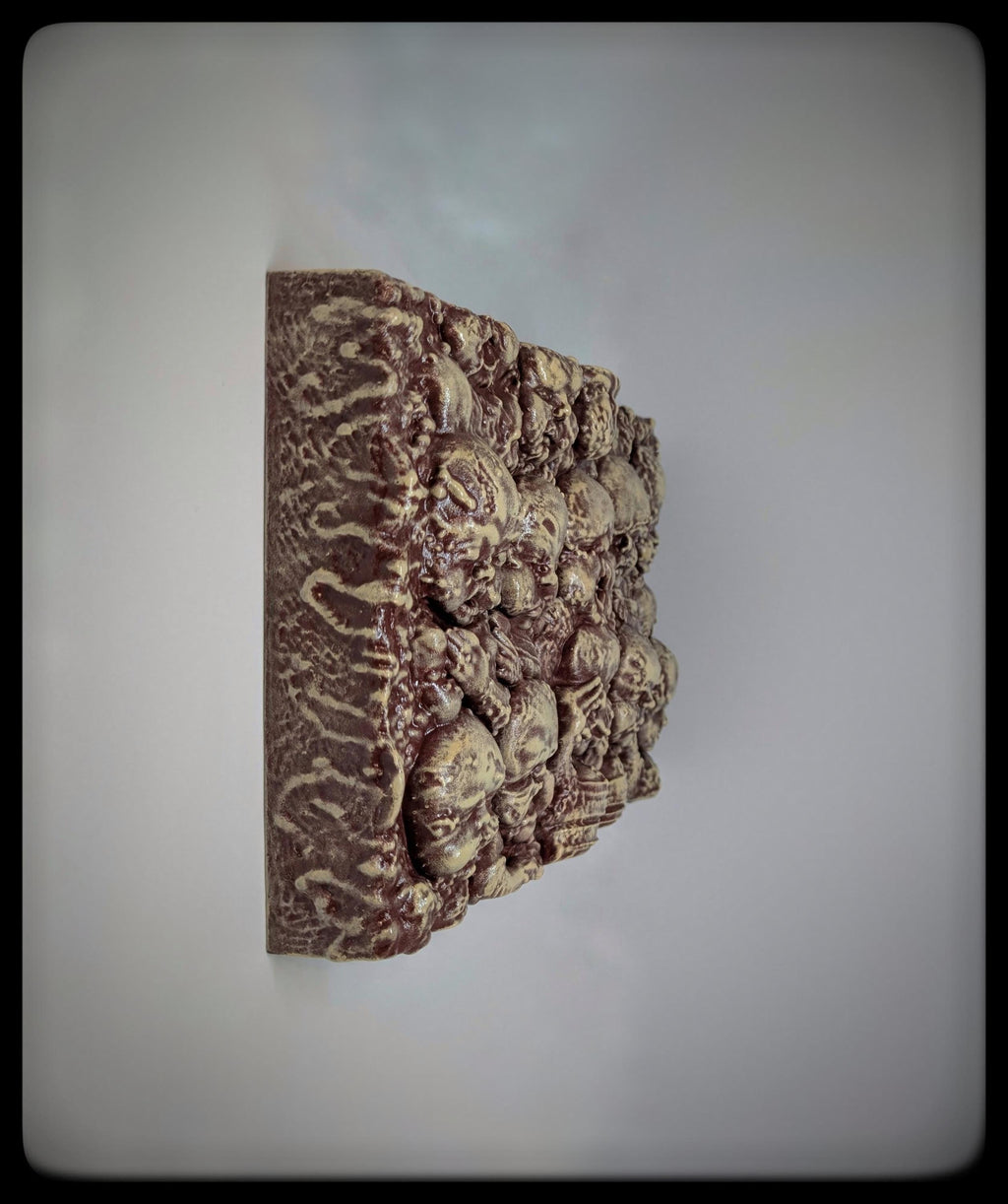 Inspired H.R. Giger Landscape XVIII (1973) "Baby Wall" 3D Resin Sculpture 8.46 x 11.42 in (21.5 x 29 cm)
