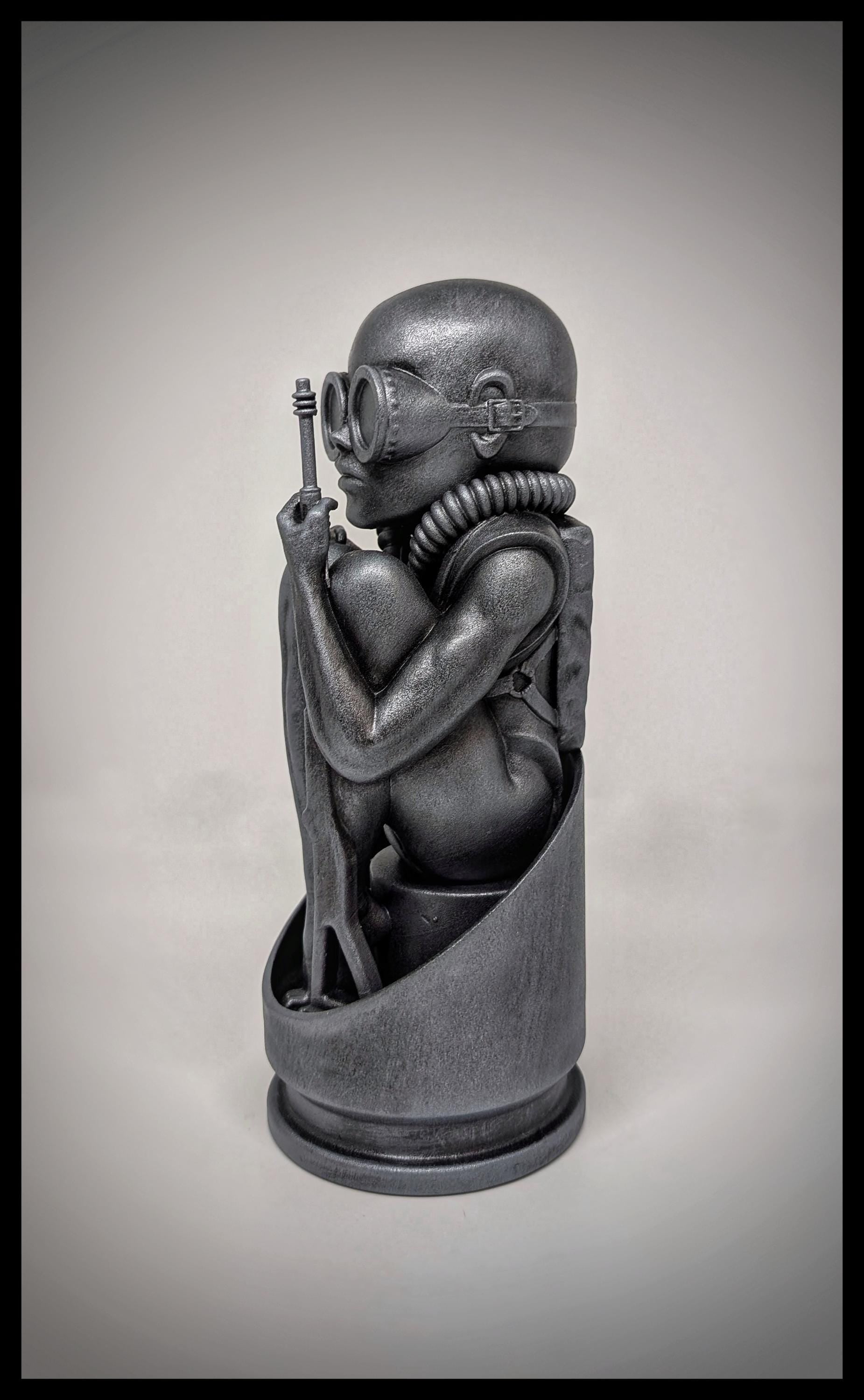 H.R. Giger Inspired Birth Machine Bullet Baby 3D Resin Figure – 8.07 inches (20.5 cm/205mm)