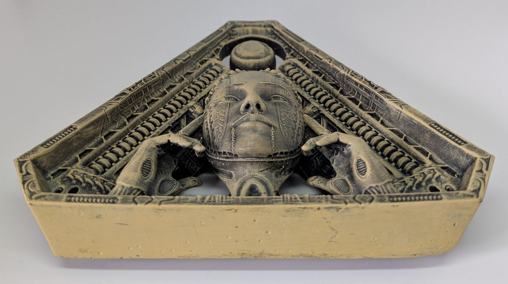 Inspired by H.R. Giger Biomechanical Triangle 6.5" 3D Resin Print Model