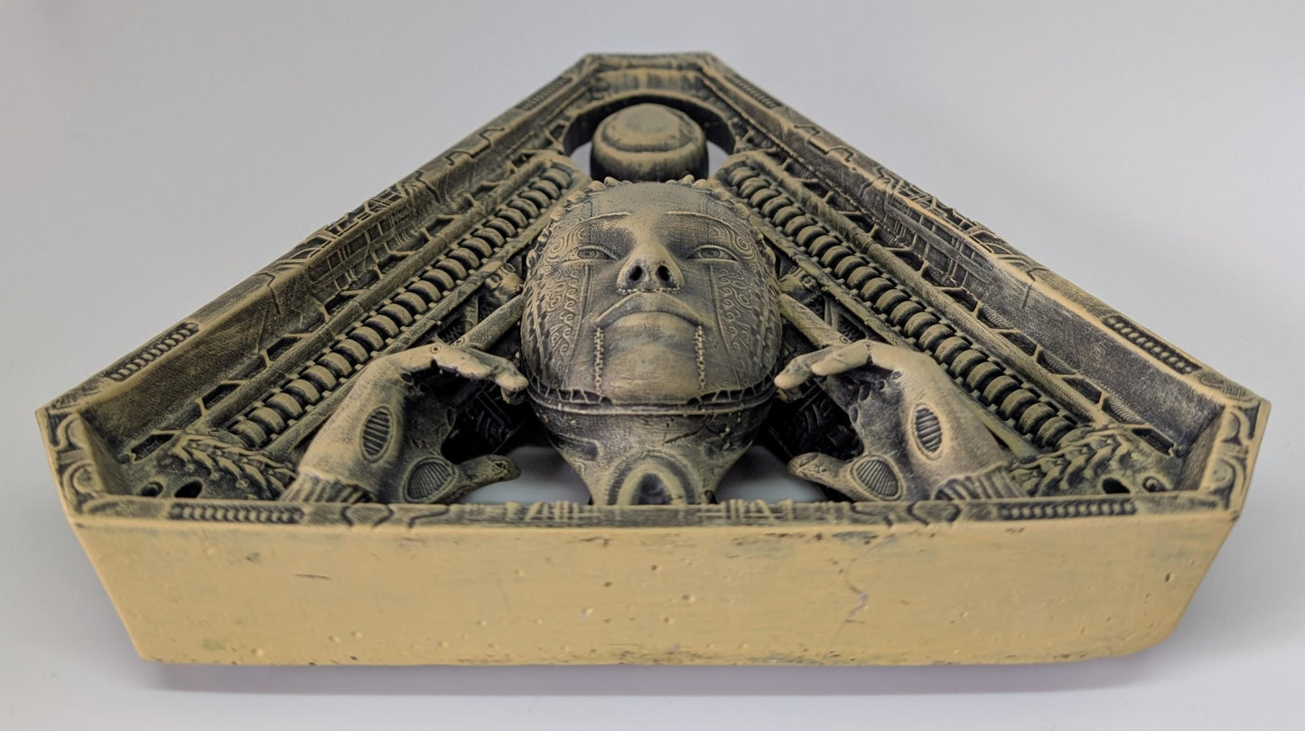 Inspired by H.R. Giger Biomechanical Triangle 6.5" 3D Resin Print Model