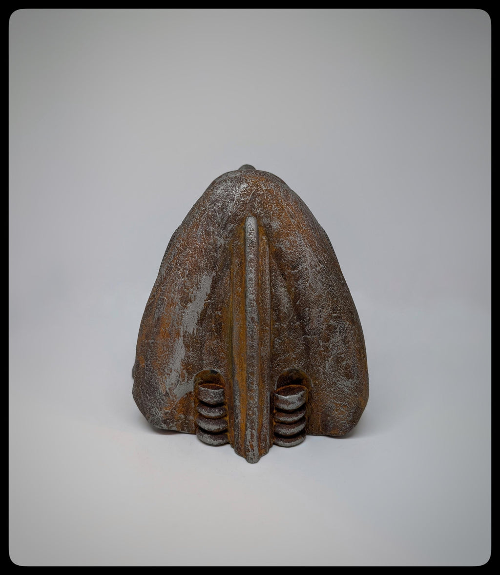 Inspired by H.R. Giger Biomechanoid Face 3D Resin Wall Sculpture, Height: 8.46 in (21,5 cm/215 mm)