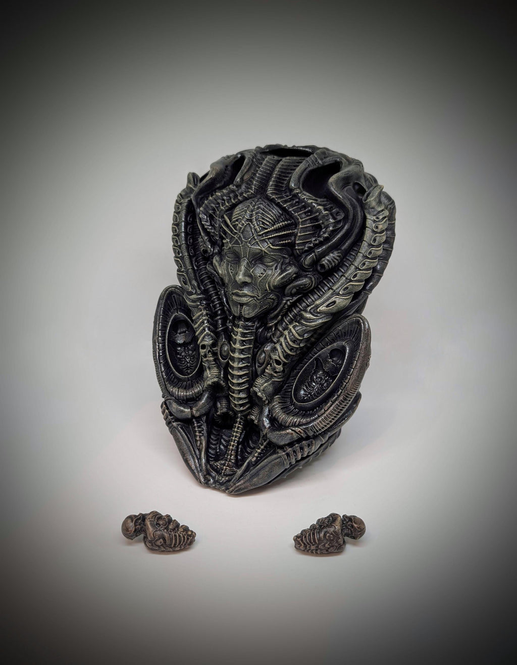 Inspired by H.R.Giger, Bio Craft -Mother Urn Statue 8.7"(22cm/220mm)
