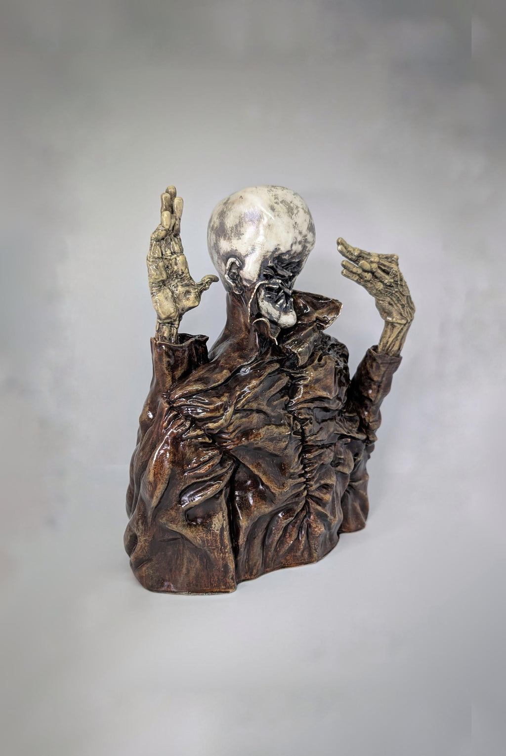 Inspired Zdzisław Beksiński ZH Japanese Collection / 3D Resin Sculpture/ Hand Painted  11.25 in (28,5 cm /285mm) Height
