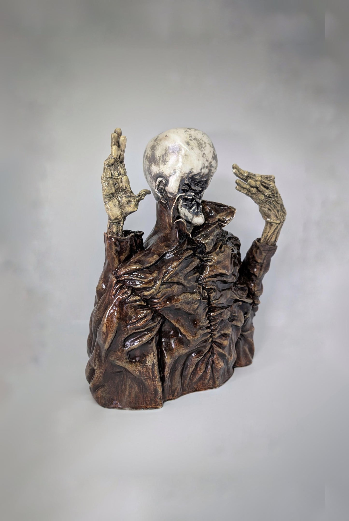 Inspired Zdzisław Beksiński ZH Japanese Collection / 3D Resin Sculpture/ Hand Painted  11.25 in (28,5 cm /285mm) Height