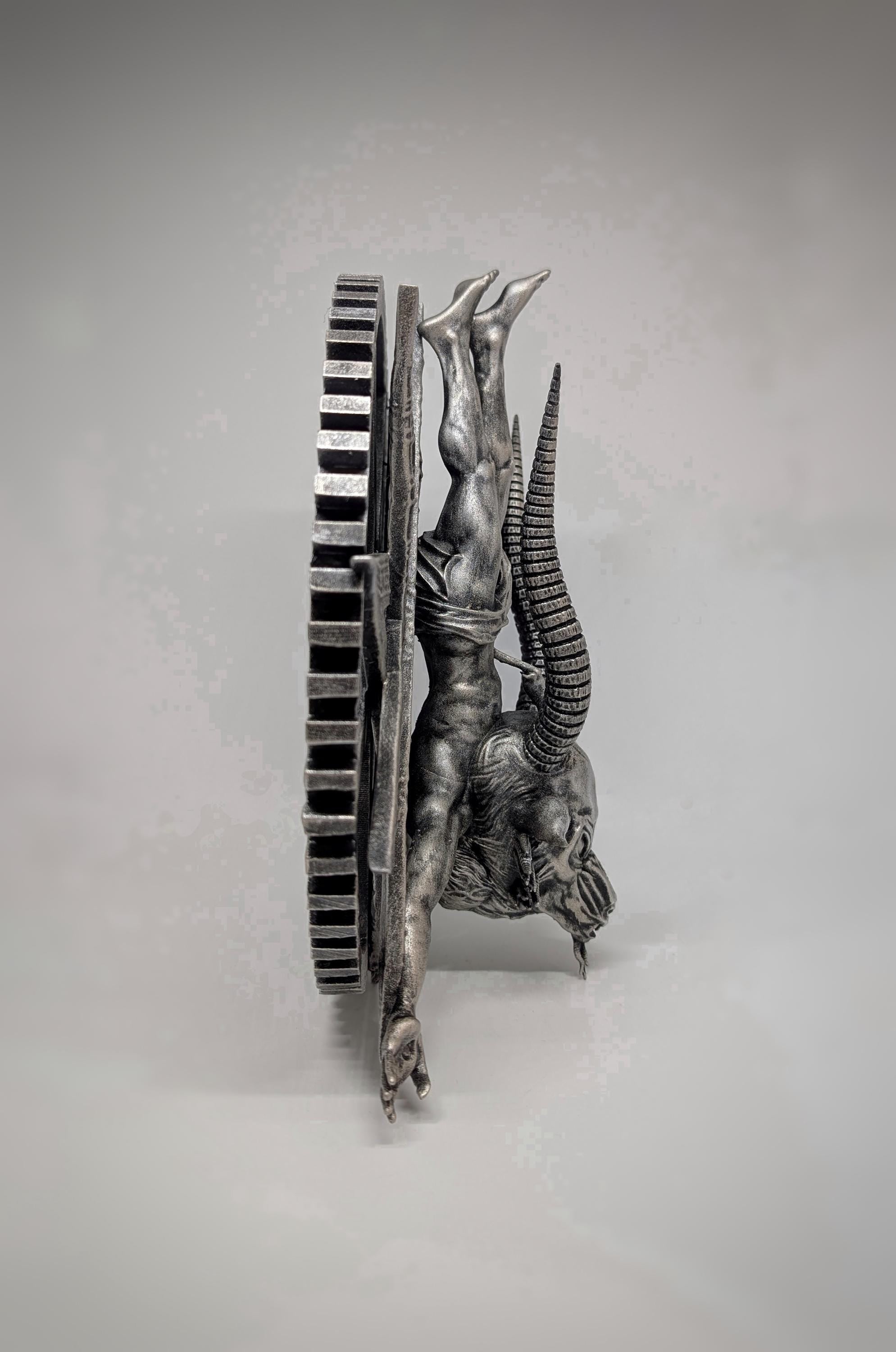 Inspired by H.R. Giger Baphomet  Wall Sculpture Height 10.2" (26 cm/260 mm)