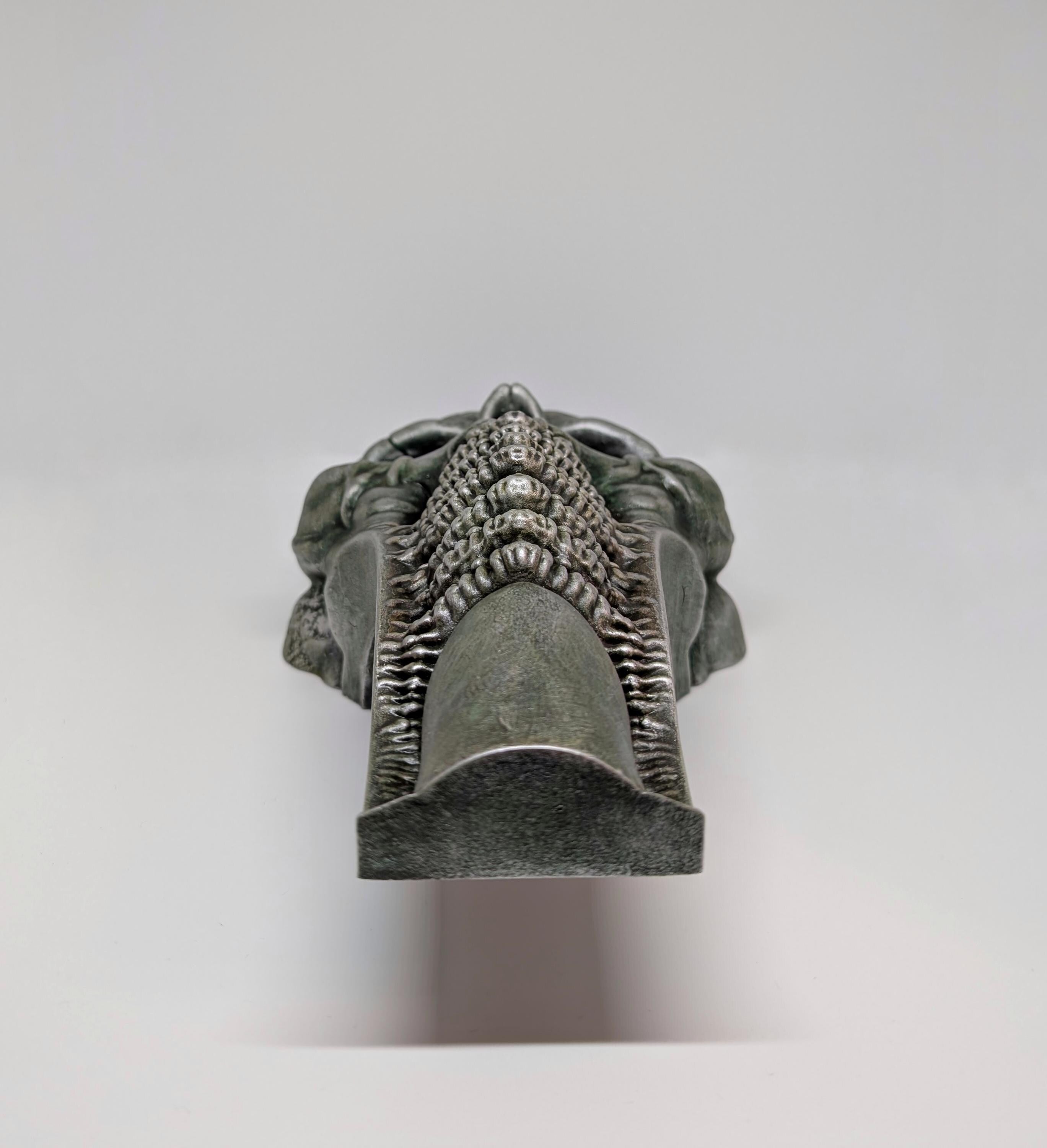 Biomechanical Skull / Wall Sculpture 12.2in (31cm/310mm) 3D Resin Art