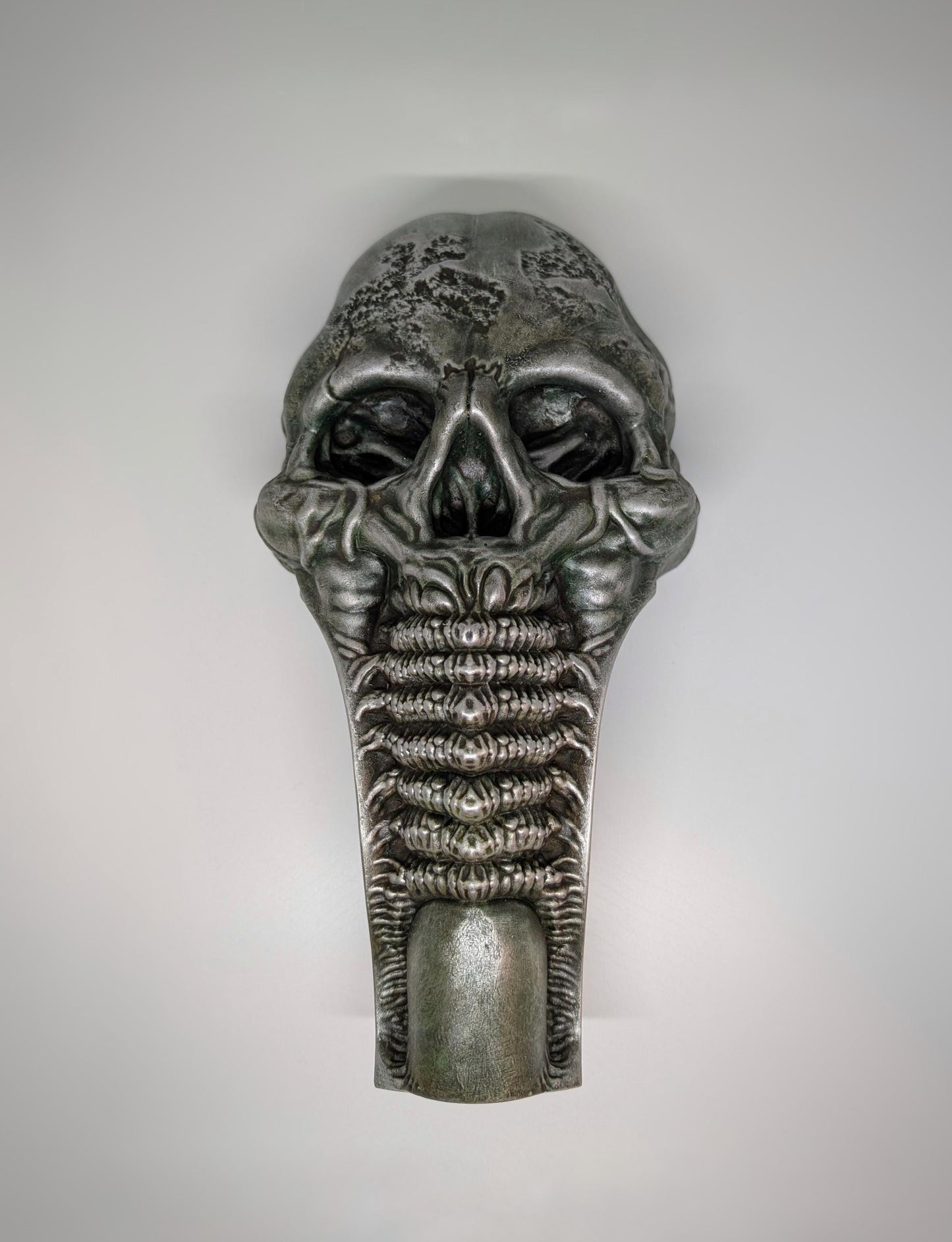 Biomechanical Skull / Wall Sculpture 12.2in (31cm/310mm) 3D Resin Art