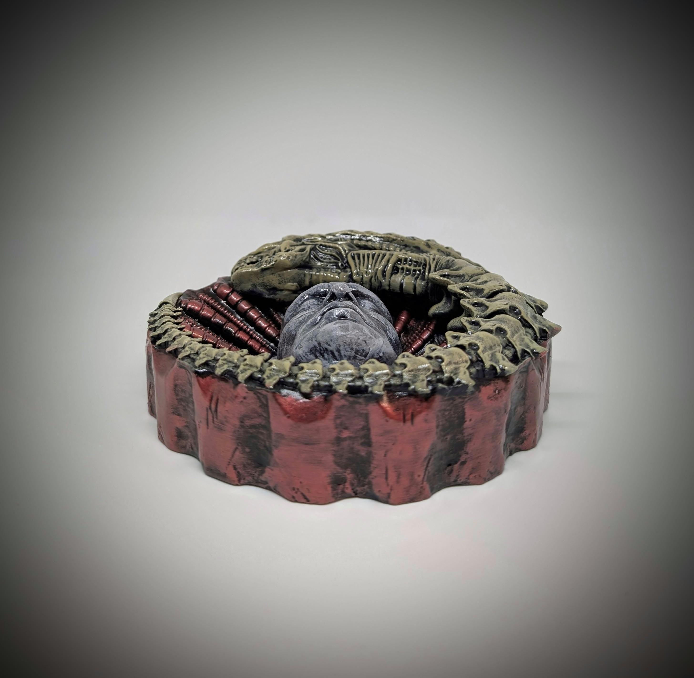 Inspired H.R.Giher Alien Prometheus 3D Resin Wall Sculpture /6.1"(15.5cm/155mm)