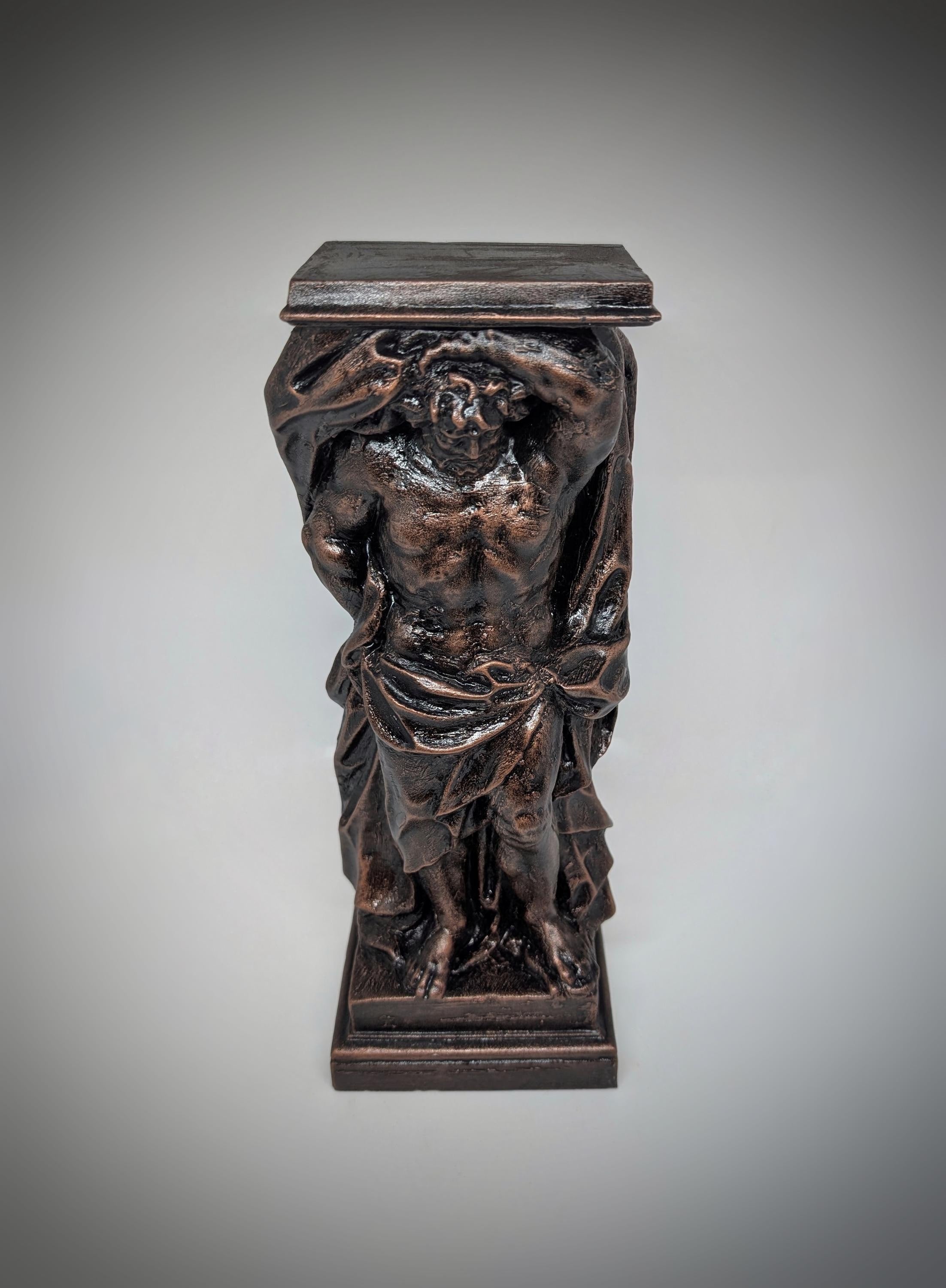 Atlas Titan Statue 11.4" (29 cm/290mm) Hand-Painted 3D Resin Sculpture Figure