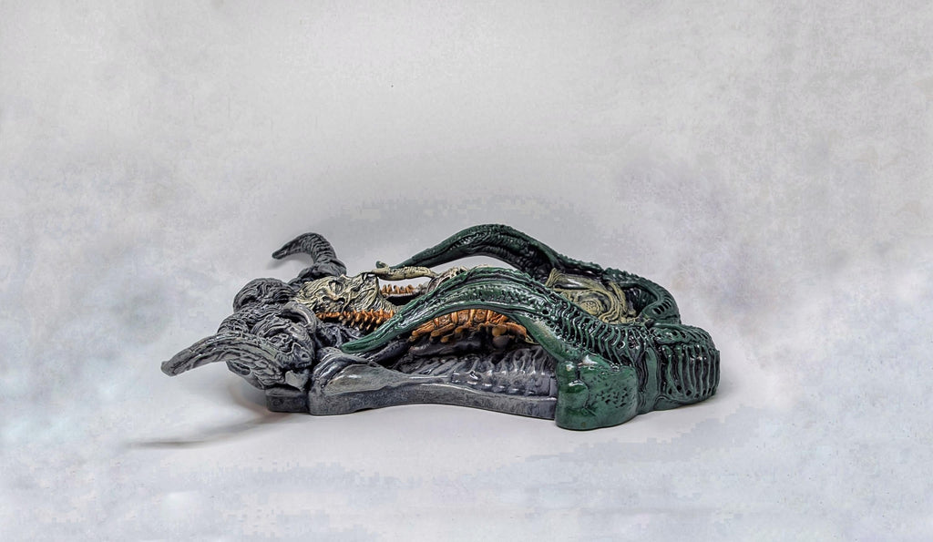 Inspired H.R. Giger Necronomicon Wall Sculpture 3D Resin Art / Height 12.6 in(32cm/320mm)