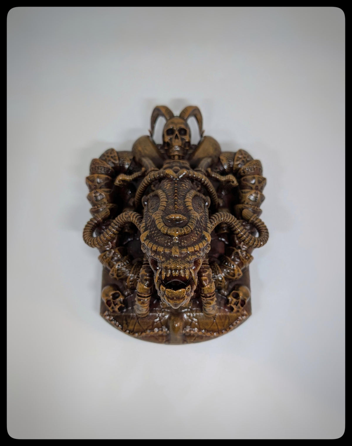 Dragon Alien Wall Sculpture 3D Resin Length 9.4 inches (24 cm/240 mm)