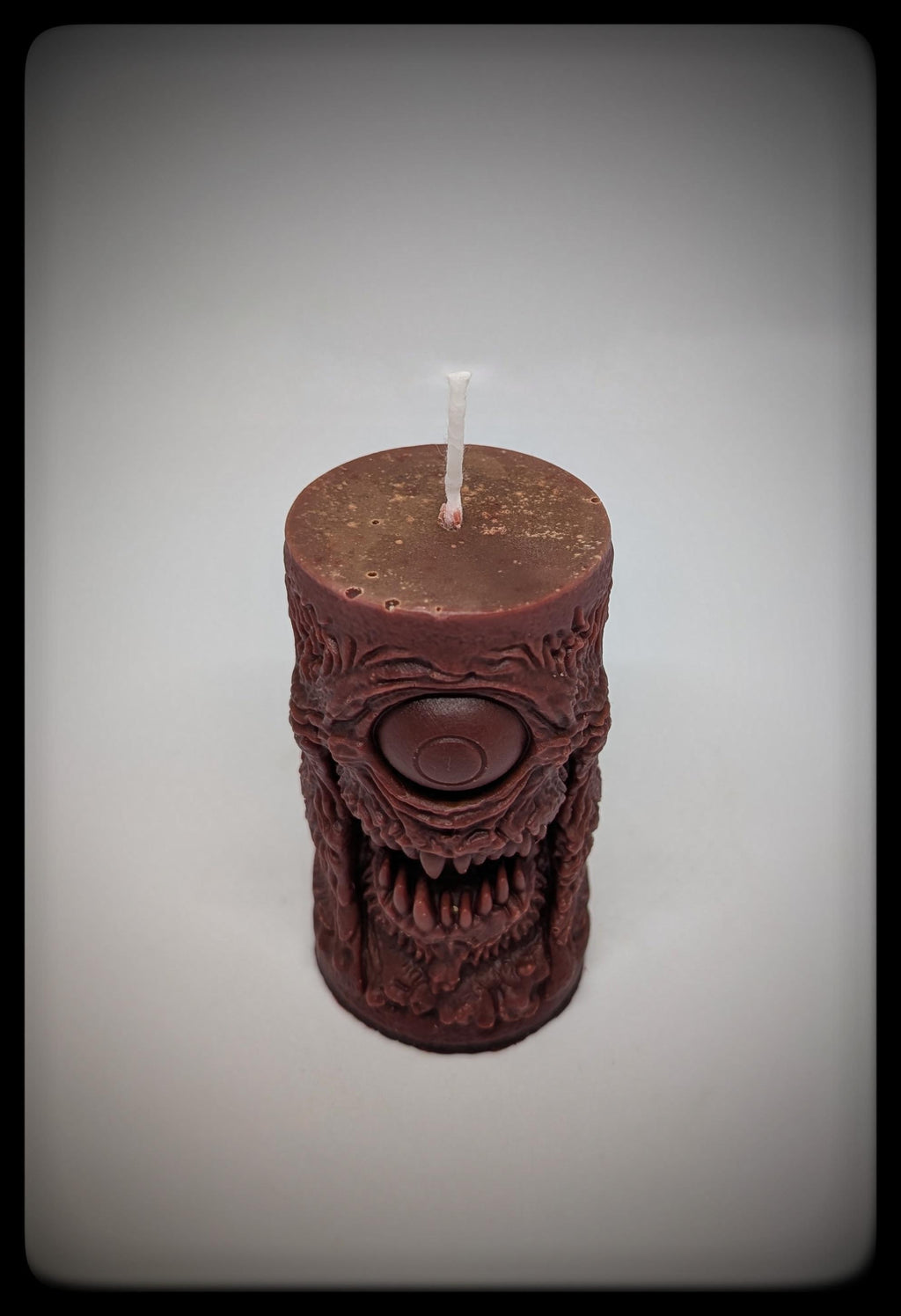 One-Eyed Monster Candle, Height 3.54 in (9 cm)  Dark Art Gothic /Sci-Fi Decor