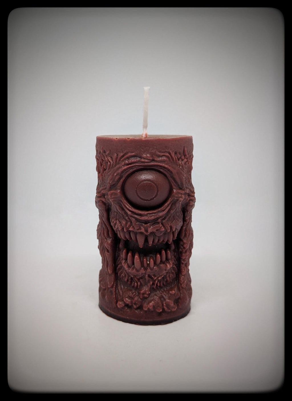 One-Eyed Monster Candle, Height 3.54 in (9 cm)  Dark Art Gothic /Sci-Fi Decor
