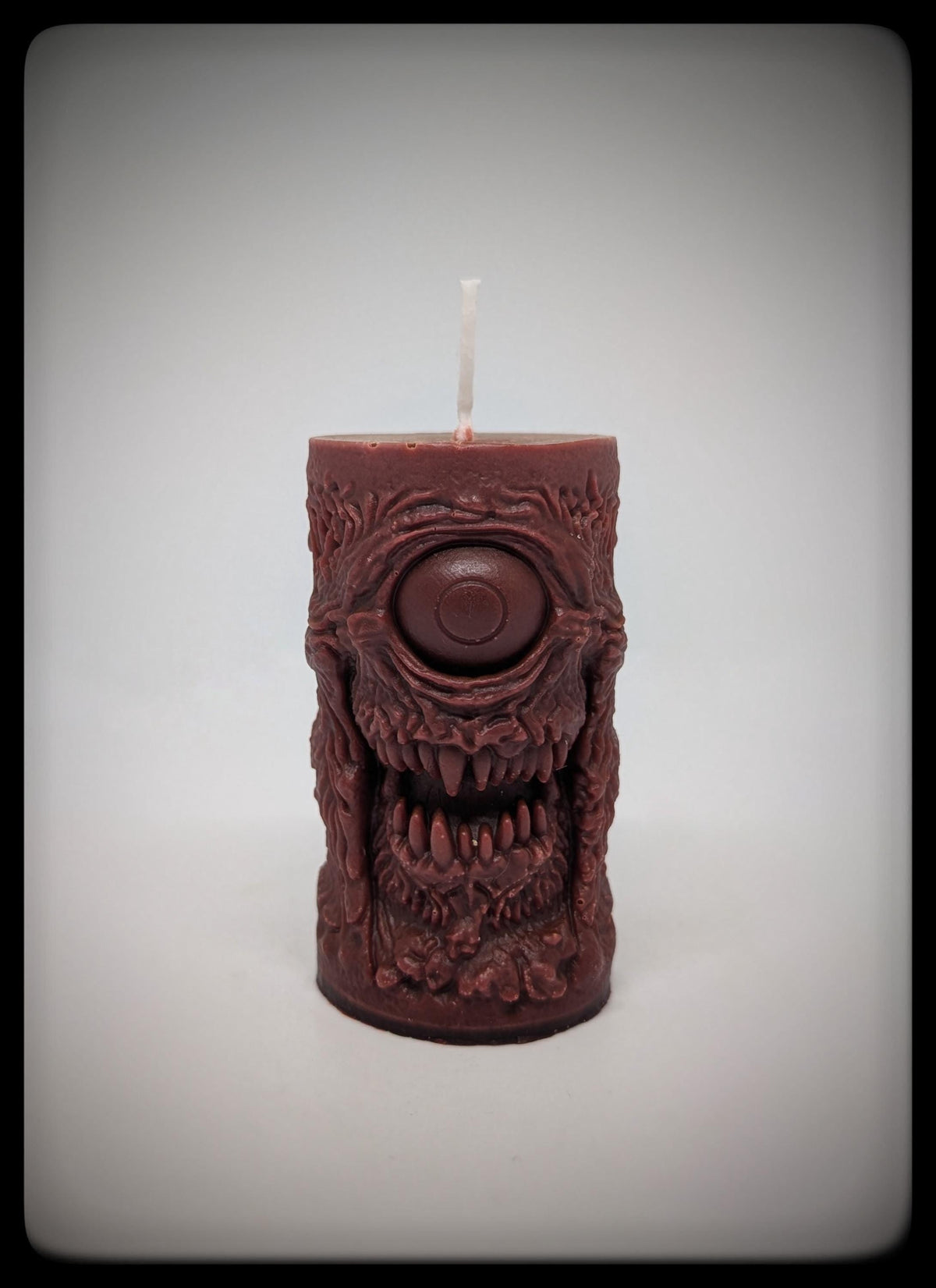 One-Eyed Monster Candle, Height 3.54 in (9 cm)  Dark Art Gothic /Sci-Fi Decor