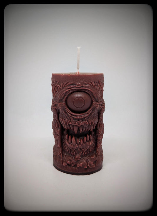 One-Eyed Monster Candle, Height 3.54 in (9 cm)  Dark Art Gothic /Sci-Fi Decor