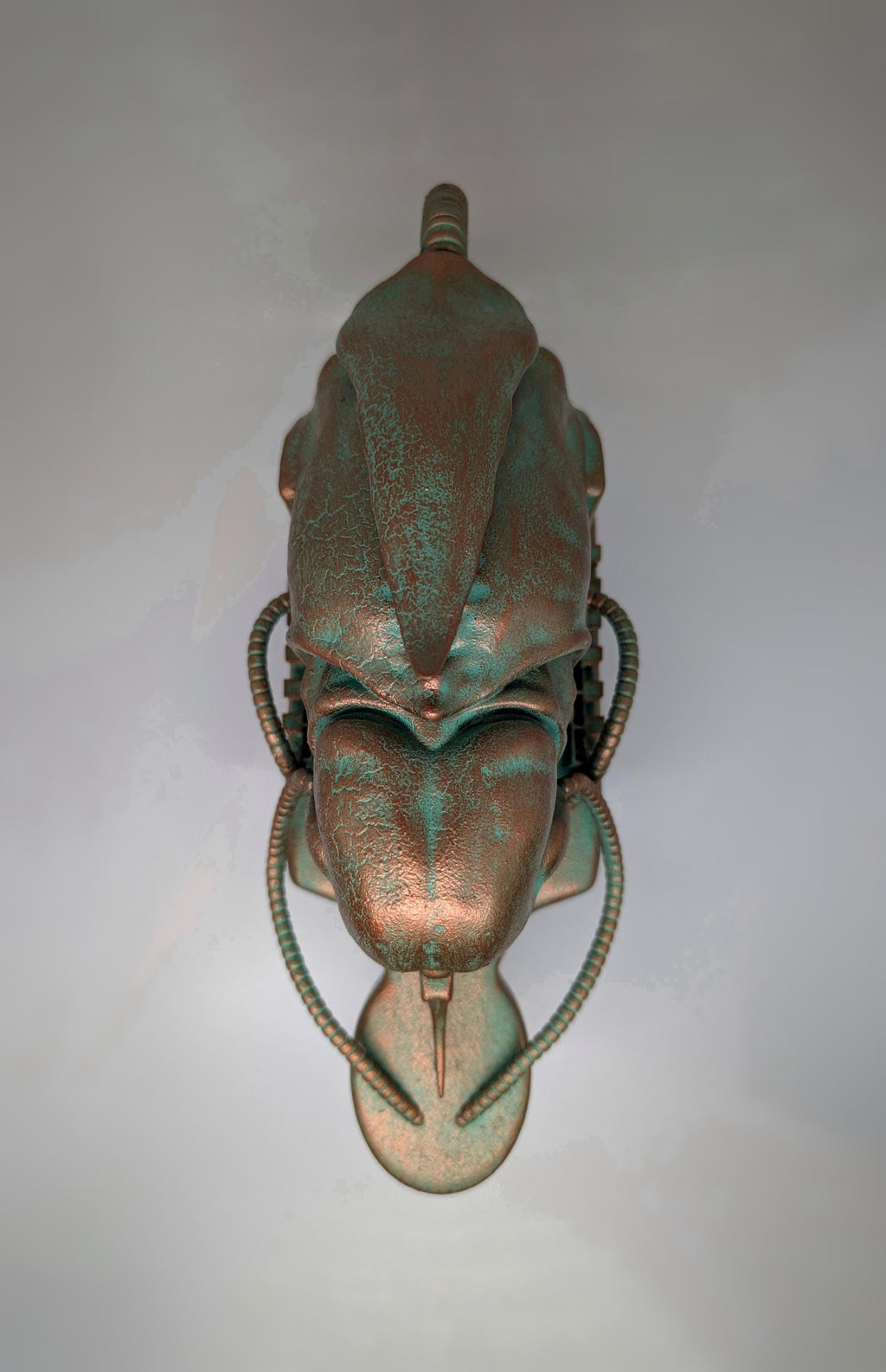 Inspired by H.R. Giger - Biomechanoid (1969) / height 8.66"(22 cm) x length 11.81" (30 cm) / 3D resin sculpture