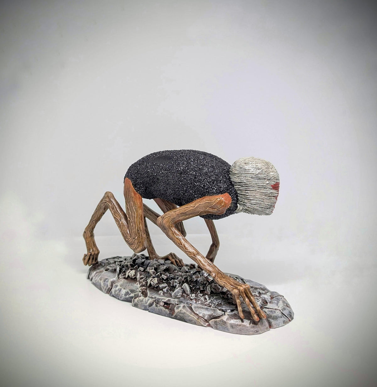 Inspired by Zdzisław Beksiński – Crawling Death 3D Resin Sculpture Length 10.8" (27.5 cm/275mm)