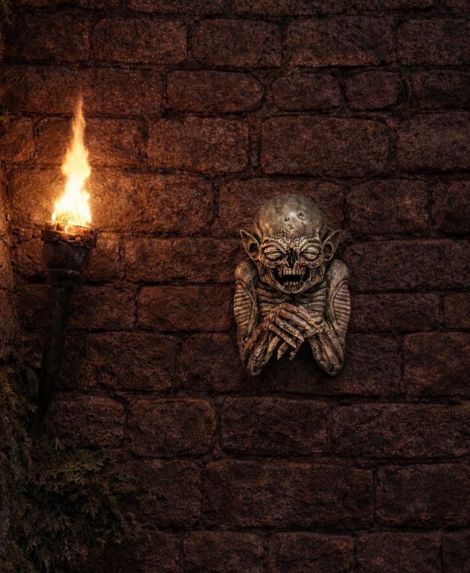 Inspired by H. R. Giger Demon 3D Resin Sculpture Height 8.27 in (21 cm/210 mm)