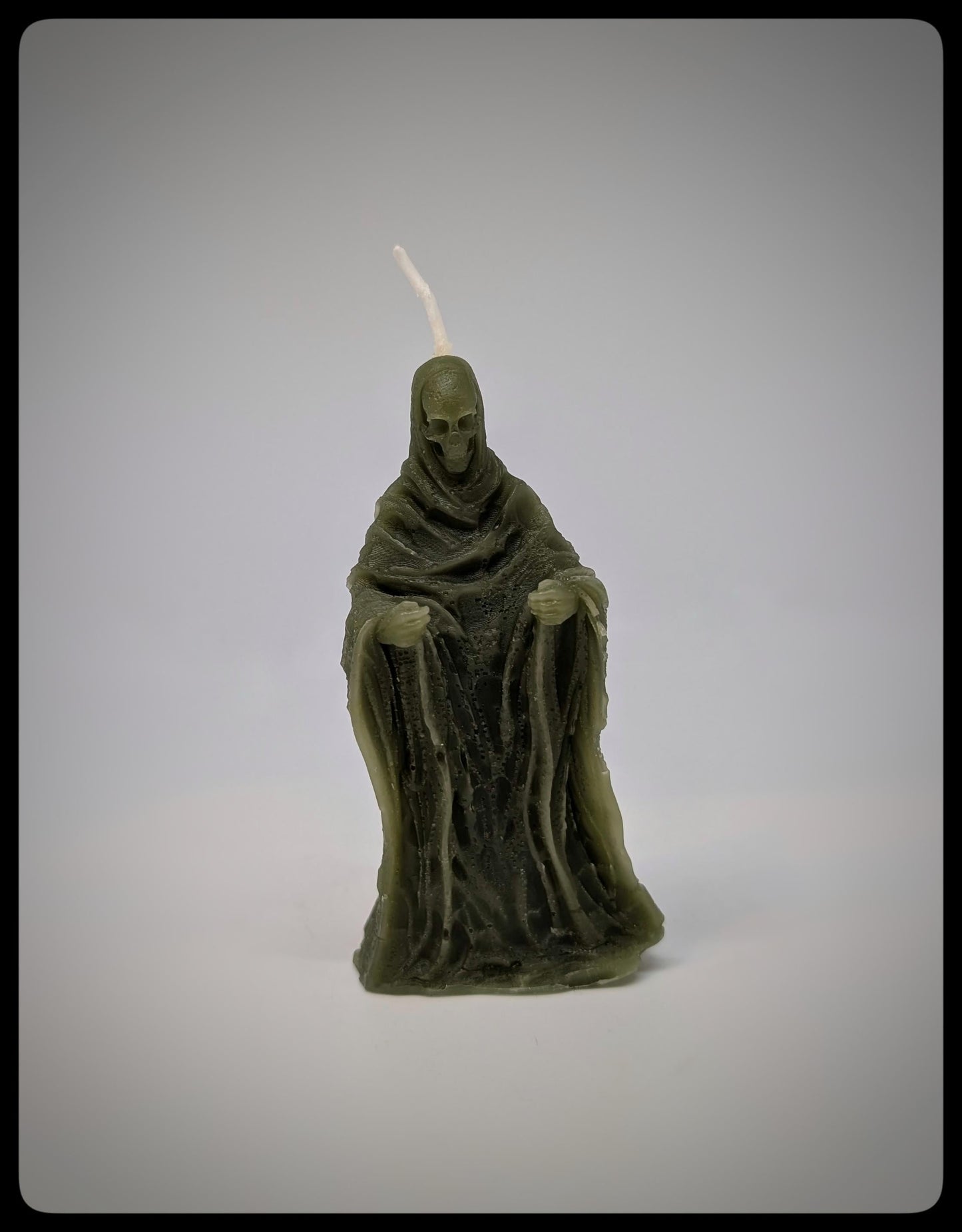 Vegan Candle Monk Ghost Figurine Height 3.74 in (9.5 cm/95 mm)